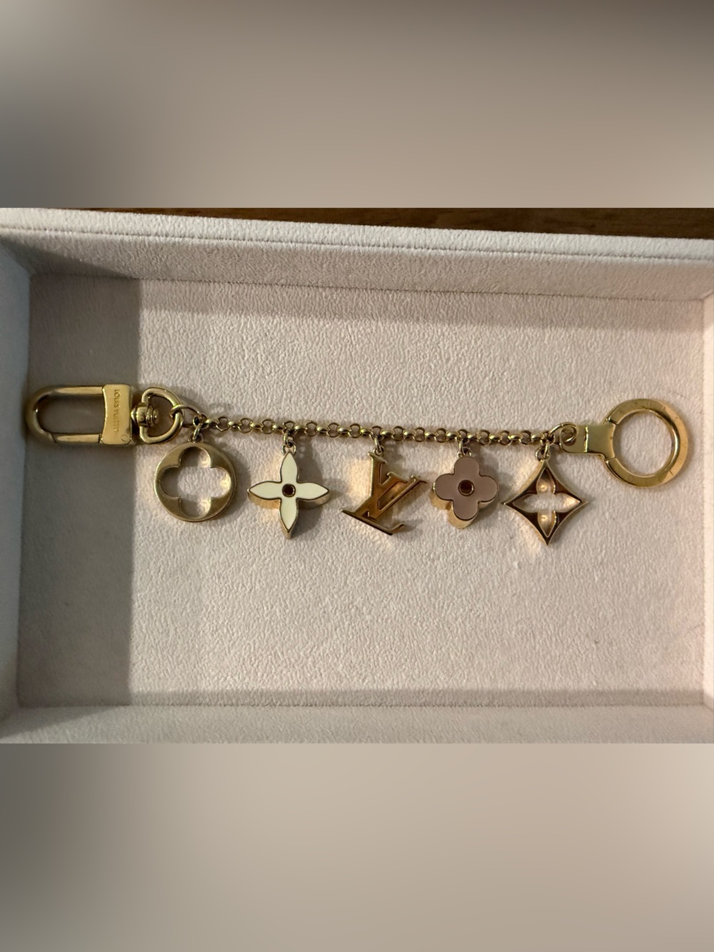 Louis Vuitton Fleur de Monogram Bag Charm Chain